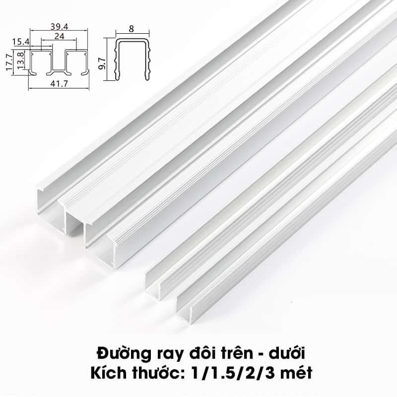 Bộ ray trượt cửa lùa gỗ CG184 11